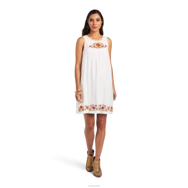 vestido del valle Ariat mujer blanco de blanco fondos 044J3301