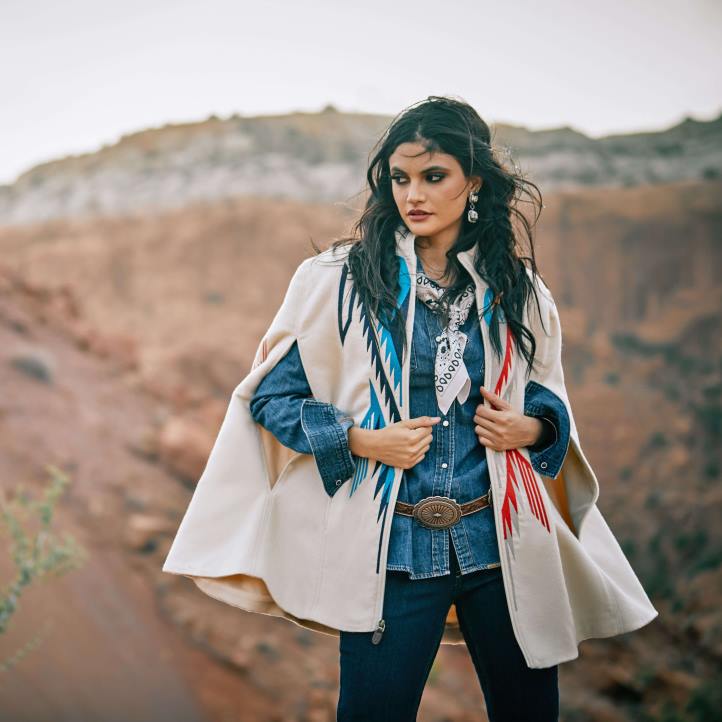 abrigo cabo chimayo Ariat mujer crema de mantequilla tapas 044J3518