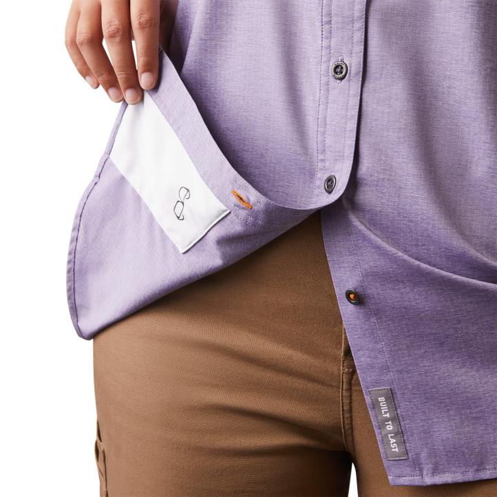 barra de refuerzo hecha resistente camisa de trabajo venttek durastretch Ariat mujer Brezo azul de Córcega tapas 044J3013