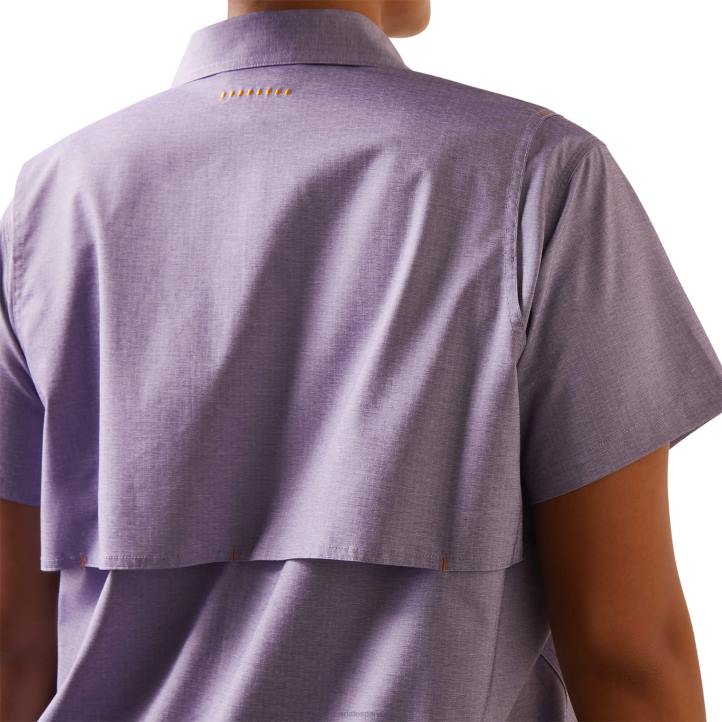 barra de refuerzo hecha resistente camisa de trabajo venttek durastretch Ariat mujer Brezo azul de Córcega tapas 044J3013