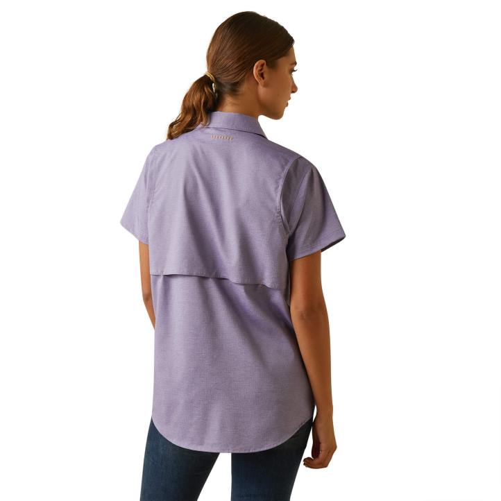 barra de refuerzo hecha resistente camisa de trabajo venttek durastretch Ariat mujer Brezo azul de Córcega tapas 044J3013