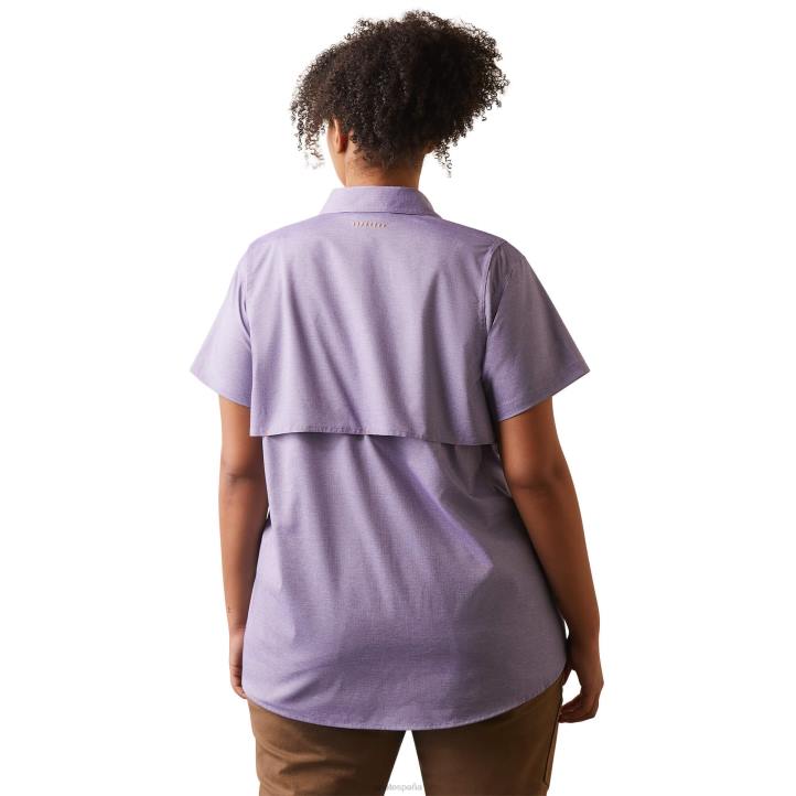 barra de refuerzo hecha resistente camisa de trabajo venttek durastretch Ariat mujer Brezo azul de Córcega tapas 044J3013