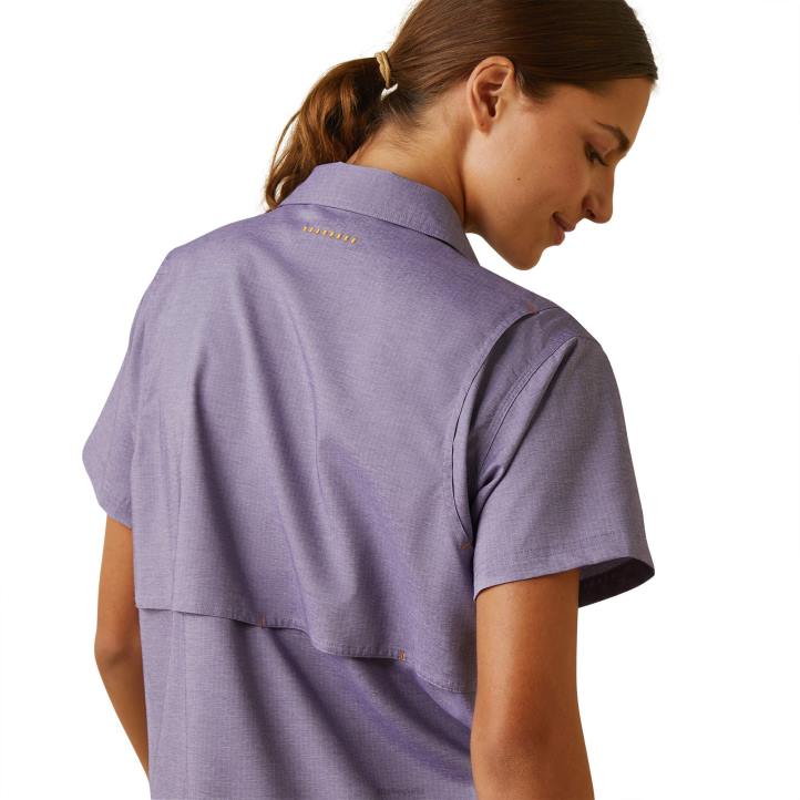 barra de refuerzo hecha resistente camisa de trabajo venttek durastretch Ariat mujer Brezo azul de Córcega tapas 044J3013