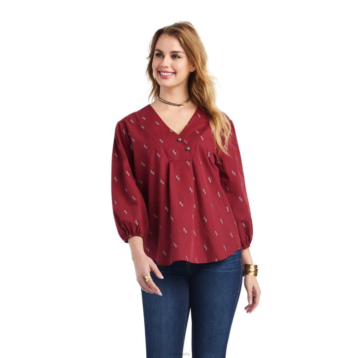 blusa campesina chimayo Ariat mujer chimayo dobby tapas 044J3110