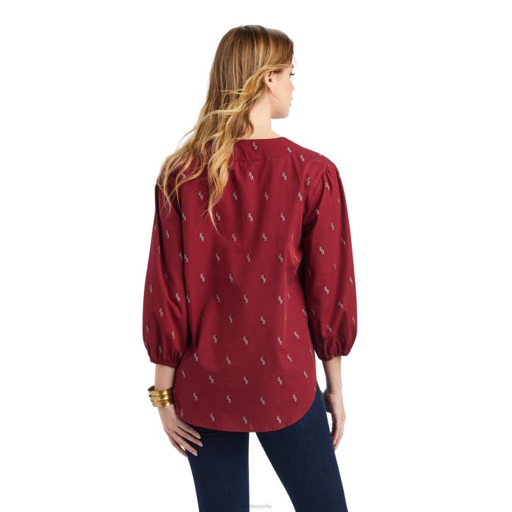 blusa campesina chimayo Ariat mujer chimayo dobby tapas 044J3110