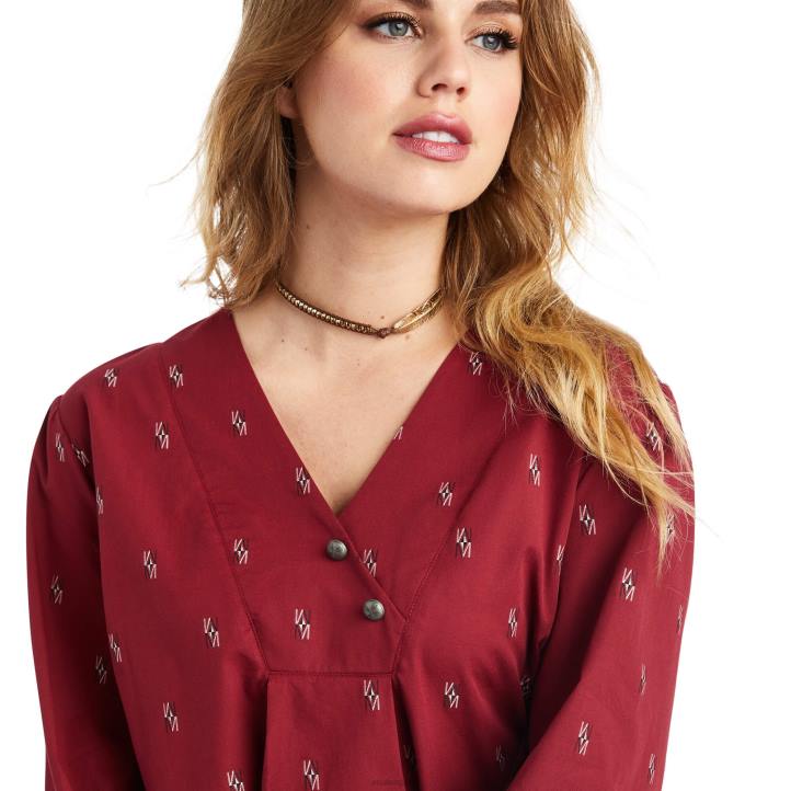 blusa campesina chimayo Ariat mujer chimayo dobby tapas 044J3110
