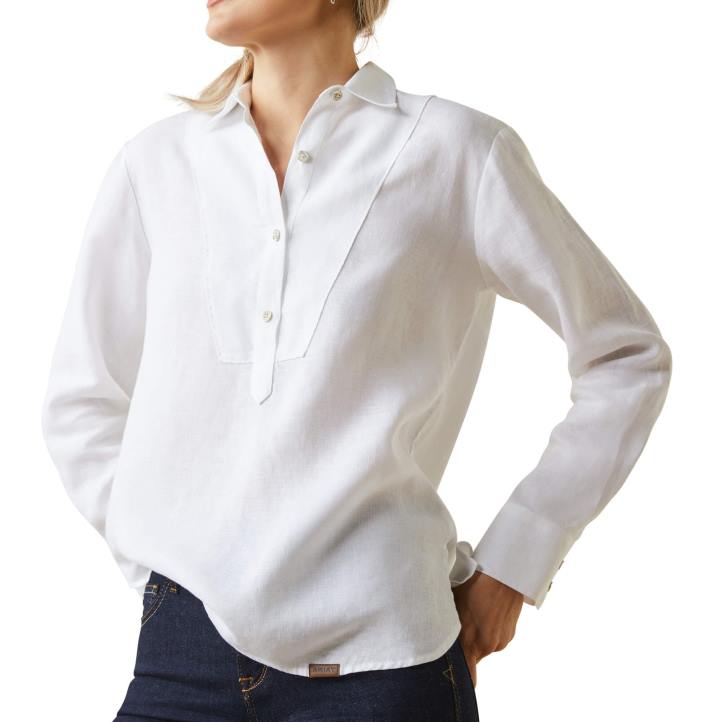 blusa cazadora Ariat mujer blanco tapas 044J2761