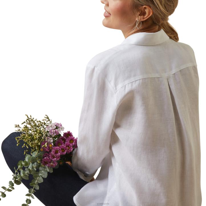 blusa cazadora Ariat mujer blanco tapas 044J2761