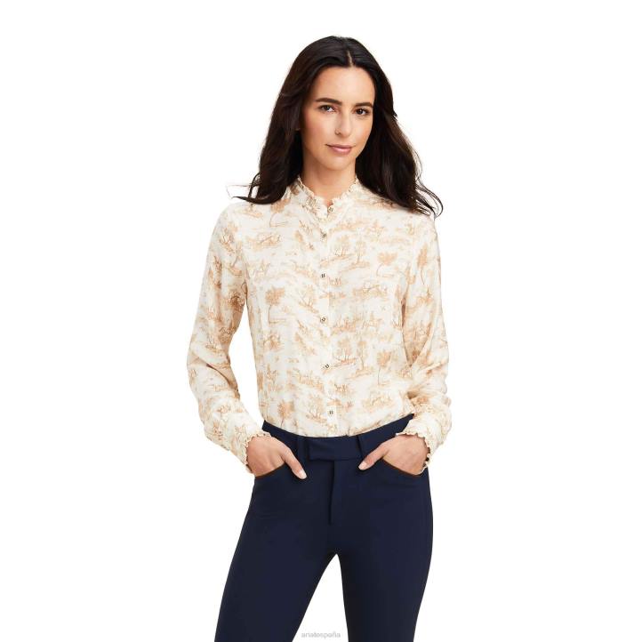 blusa clarín Ariat mujer toile tapas 044J3022