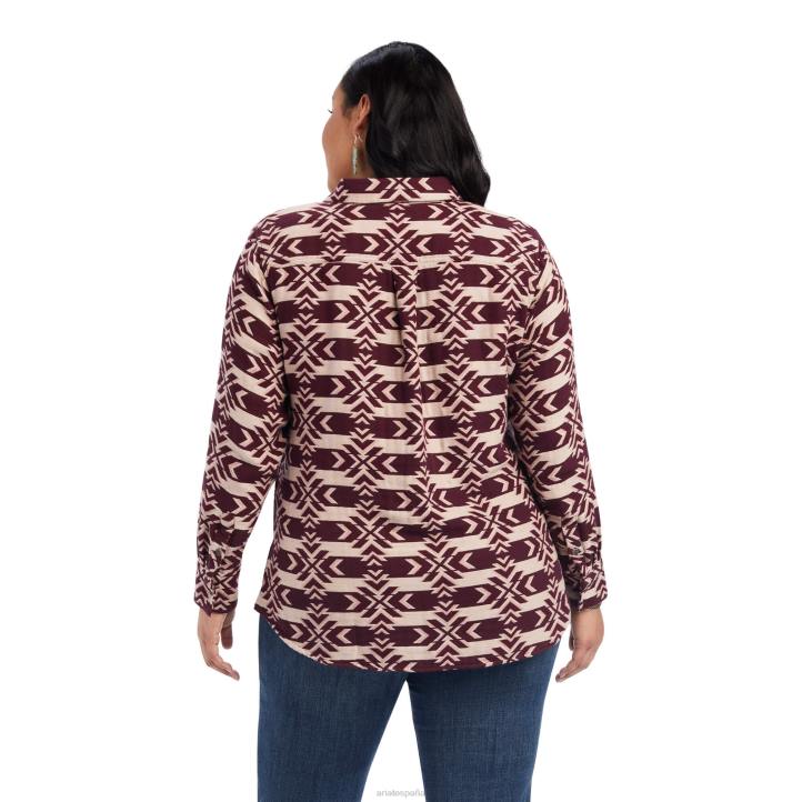 camisa billie jean real Ariat mujer jacquard estrella del norte tapas 044J3062