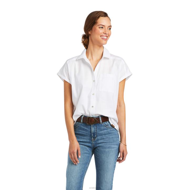 camisa cenit Ariat mujer blanco tapas 044J3204