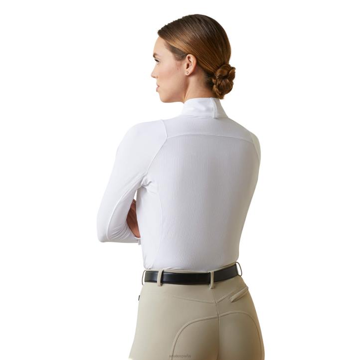 camisa de lujo Ariat mujer blanco tapas 044J3678