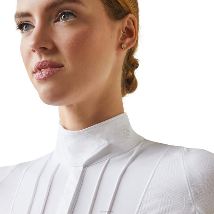 camisa de lujo Ariat mujer blanco tapas 044J3678