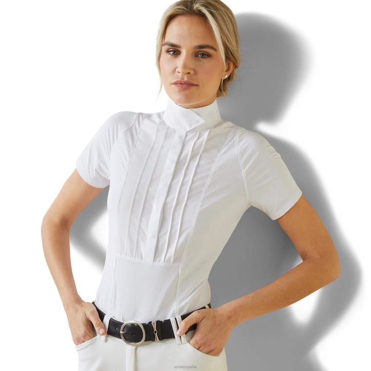camisa de lujo Ariat mujer blanco tapas 044J3694