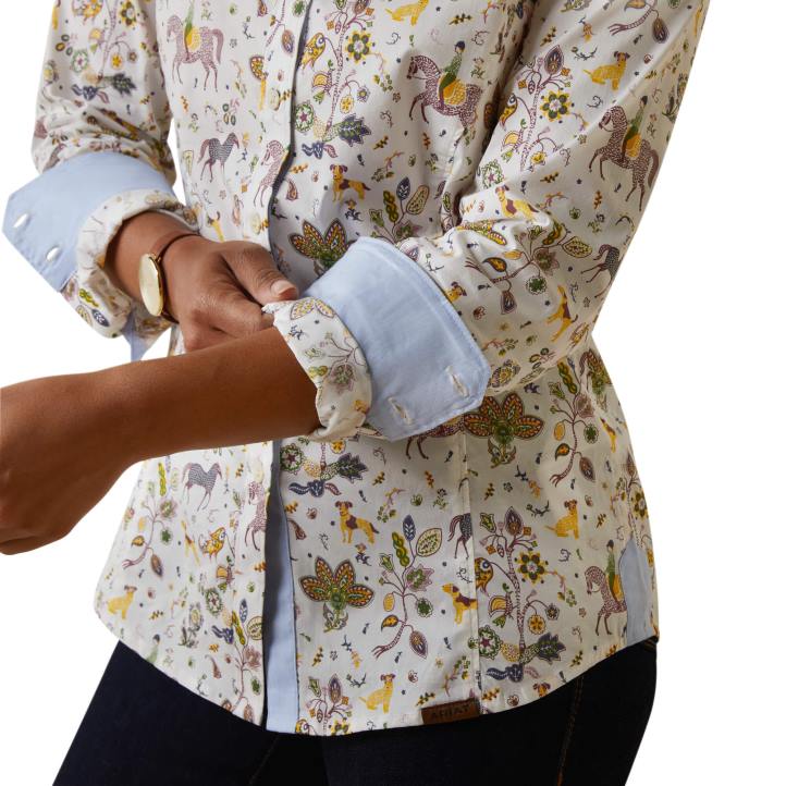 camisa de toma Ariat mujer impresión folclórica tapas 044J3100