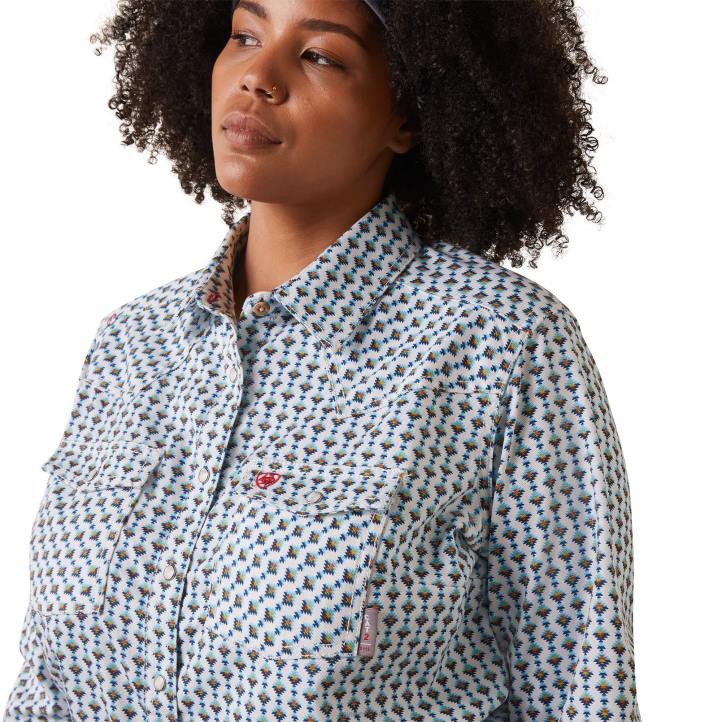 camisa de trabajo fr middleton snap Ariat mujer estampado de botones de soltero tapas 044J3104