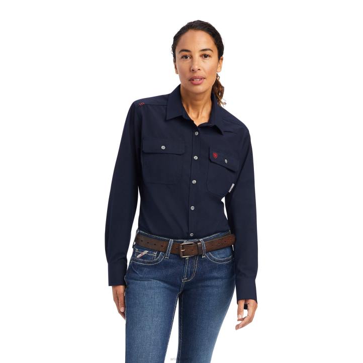 camisa de trabajo ligera como una pluma Ariat mujer Armada tapas 044J3054