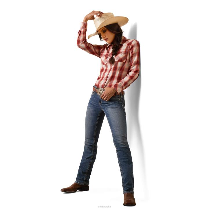 camisa de tulsa Ariat mujer cuadros de tulsa tapas 044J3276