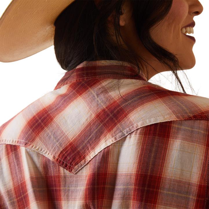 camisa de tulsa Ariat mujer cuadros de tulsa tapas 044J3276