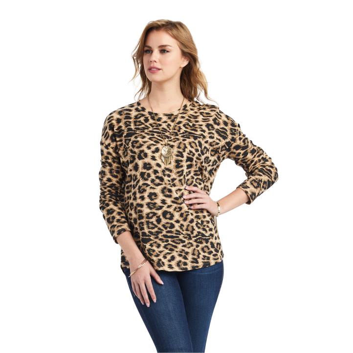 camisa de vida salvaje Ariat mujer guepardo tapas 044J3081