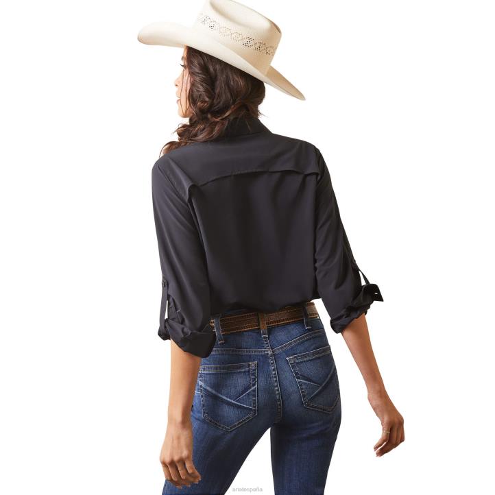 camisa elástica venttek Ariat mujer negro tapas 044J3296