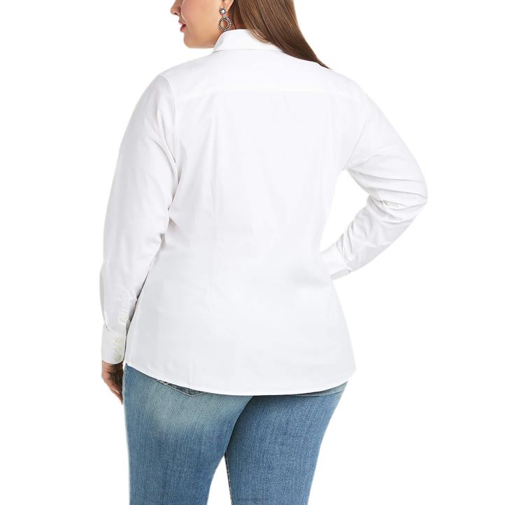 camisa kirby elástica Ariat mujer blanco tapas 044J2873