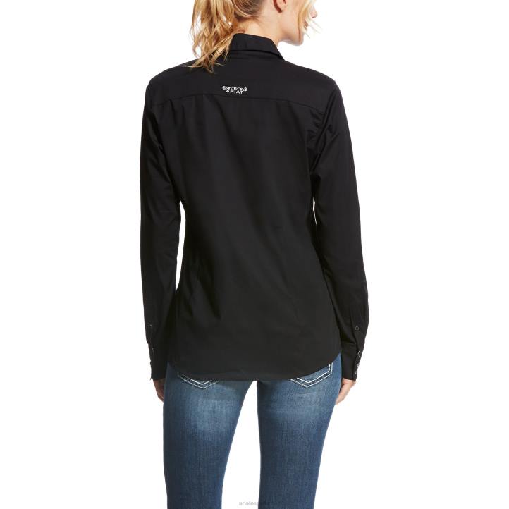 camisa kirby elástica Ariat mujer negro tapas 044J2787