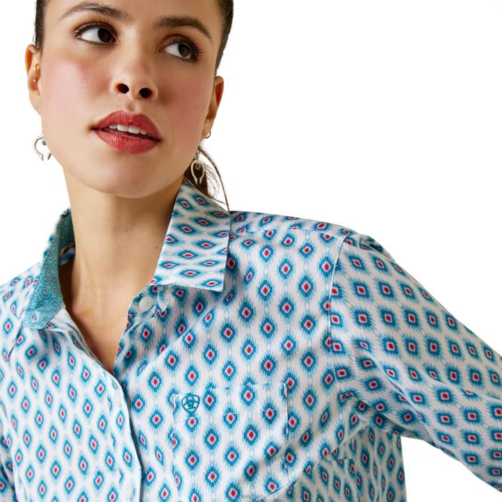 camisa kirby elástica resistente a las arrugas Ariat mujer soñador diurno tapas 044J2926