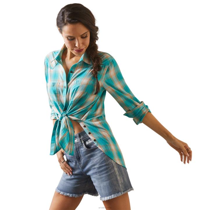 camisa real de billie rae Ariat mujer cuadros ojai tapas 044J3233