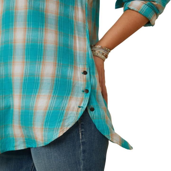 camisa real de billie rae Ariat mujer cuadros ojai tapas 044J3233