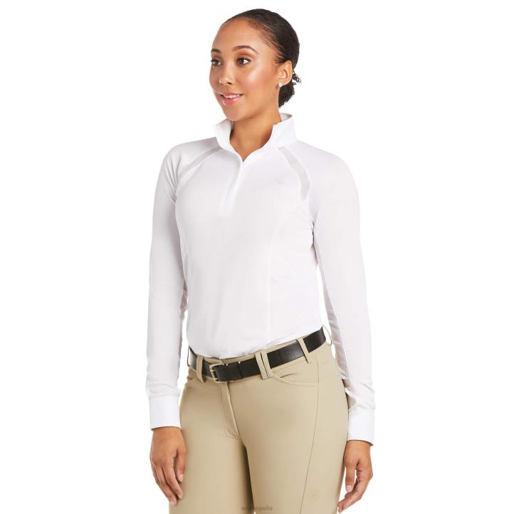 camiseta sunstopper pro 2.0 Ariat mujer blanco tapas 044J3682