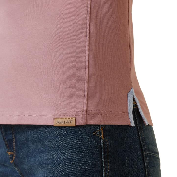 polo cloverdale Ariat mujer nostalgia rosa tapas 044J3254