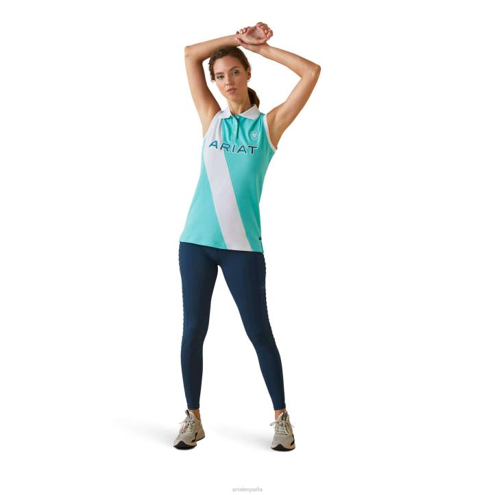 taryn polo Ariat mujer piscina azul tapas 044J3293