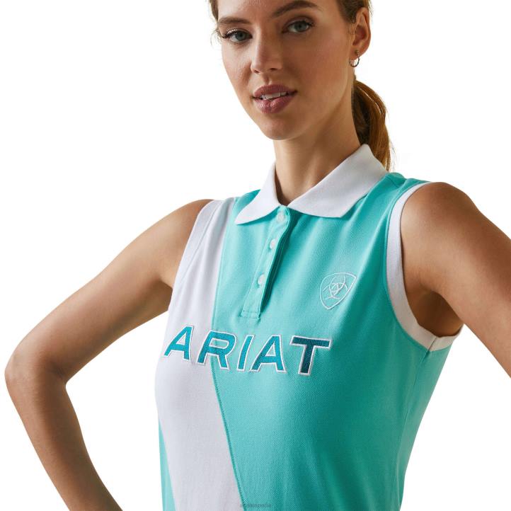 taryn polo Ariat mujer piscina azul tapas 044J3293