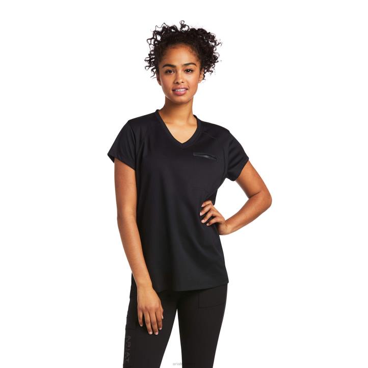 Camiseta Rebar Polartec Elite para toda la temporada. Ariat mujer negro tapas 044J3245