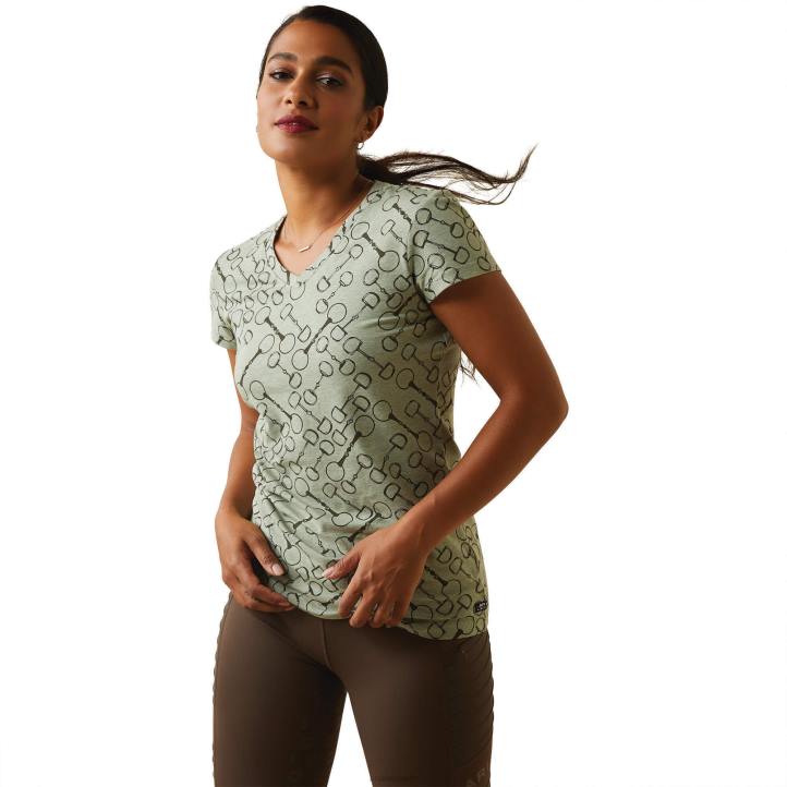 camiseta de filete Ariat mujer brezo de albahaca tapas 044J3152