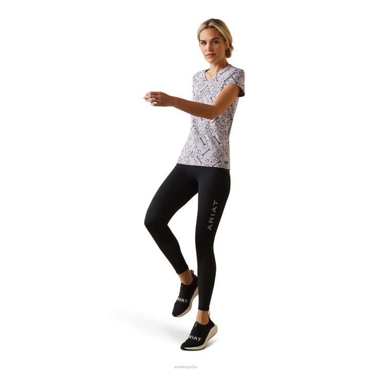 camiseta de filete Ariat mujer brezo lavanda tapas 044J3148