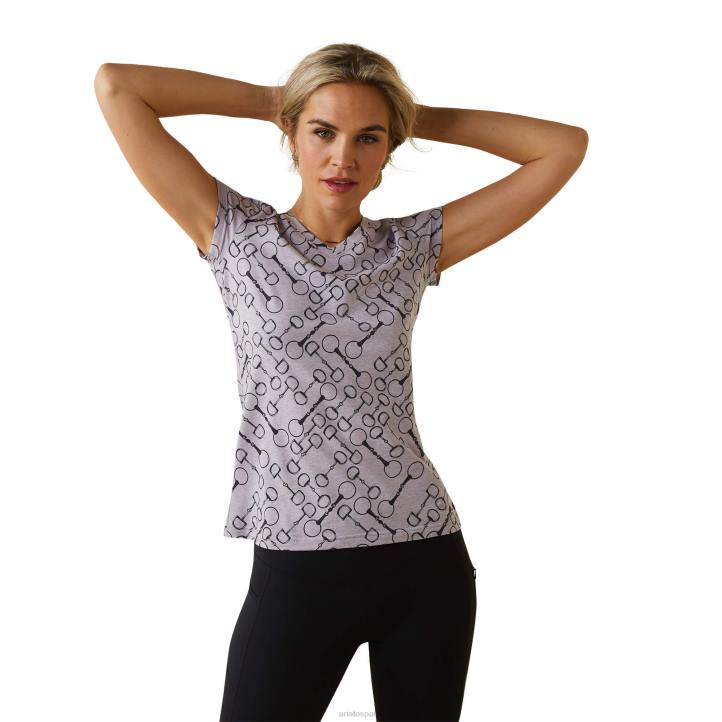 camiseta de filete Ariat mujer brezo lavanda tapas 044J3148