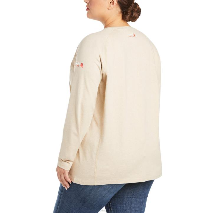 camiseta de la tripulación del aire fr Ariat mujer brezo de arena tapas 044J3038