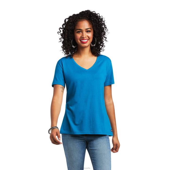camiseta elemento Ariat mujer azul sajonia tapas 044J3234