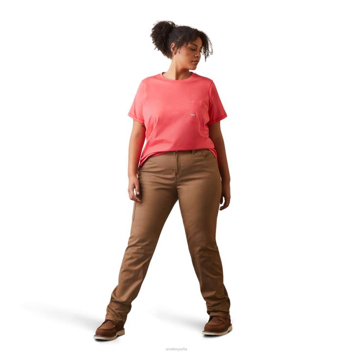 camiseta gráfica de trabajador de barras de refuerzo Ariat mujer baya del té tapas 044J3083