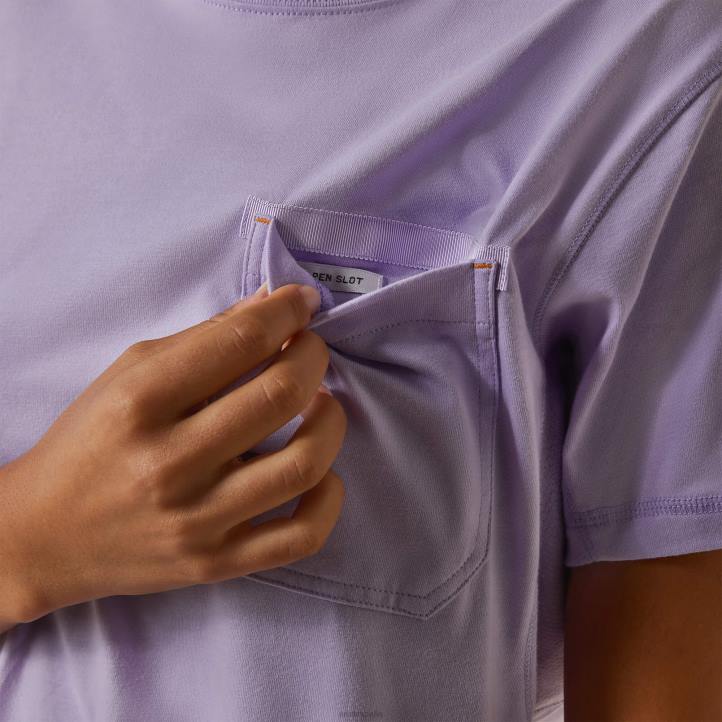 camiseta gráfica de trabajador de barras de refuerzo Ariat mujer lavanda tapas 044J3125
