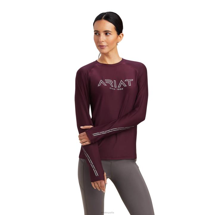 camiseta lumina Ariat mujer mora tapas 044J2864