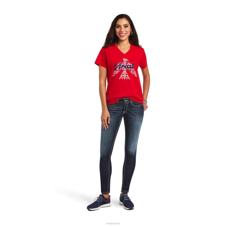 camiseta real del pájaro de fuego Ariat mujer salsa tapas 044J2911