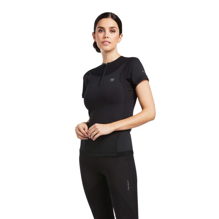 camiseta interior ascent crew Ariat mujer negro tapas 044J3211