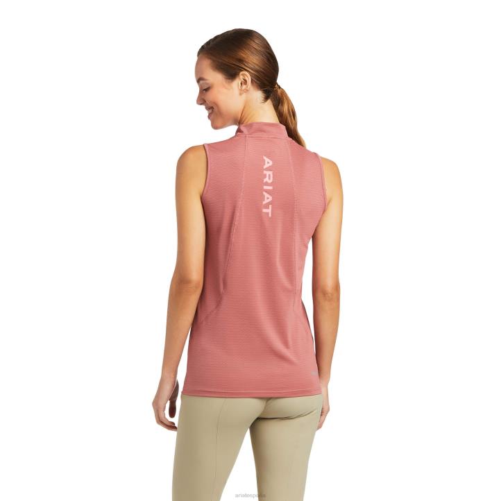 camiseta interior hailey con cremallera de 1/4 Ariat mujer rubia antigua tapas 044J3069