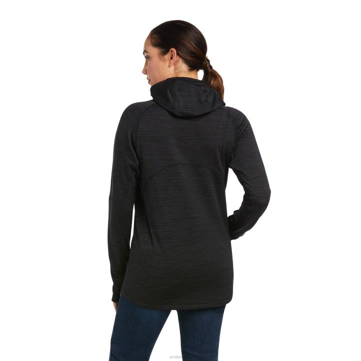 capa base pasamontañas de rejilla de refuerzo Ariat mujer negro tapas 044J3181