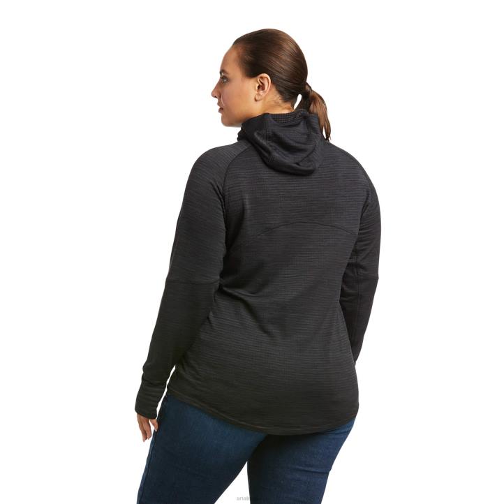 capa base pasamontañas de rejilla de refuerzo Ariat mujer negro tapas 044J3181