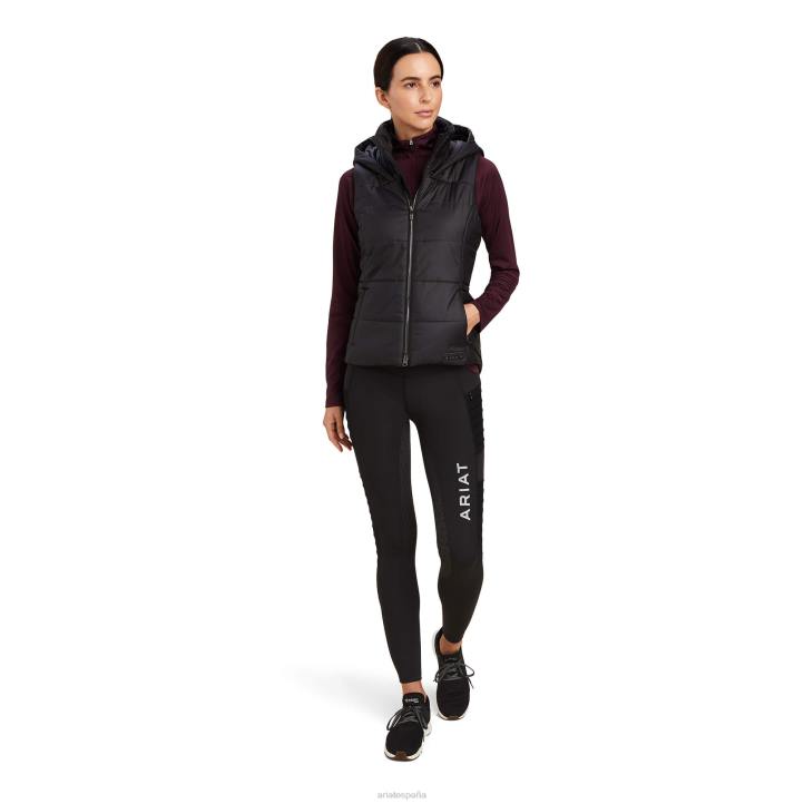 chaleco de armonía Ariat mujer negro tapas 044J3606