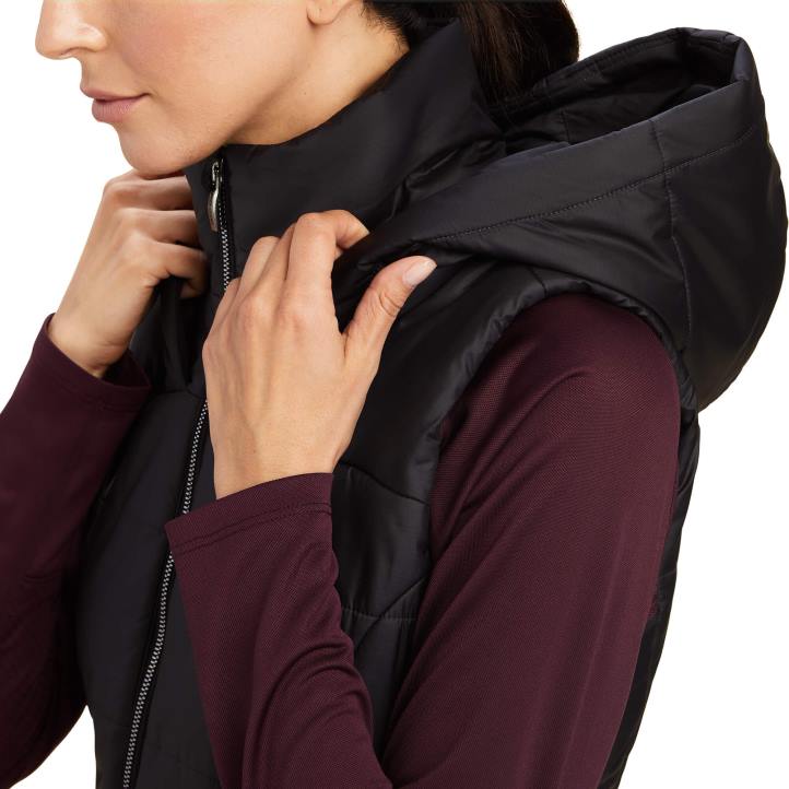 chaleco de armonía Ariat mujer negro tapas 044J3606